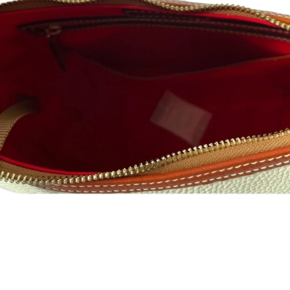 Dooney & Bourke Pebble Grain Leather Hobo Shoulder Bag Beige Brown NWT